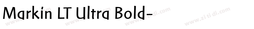 Markin LT Ultra Bold字体转换